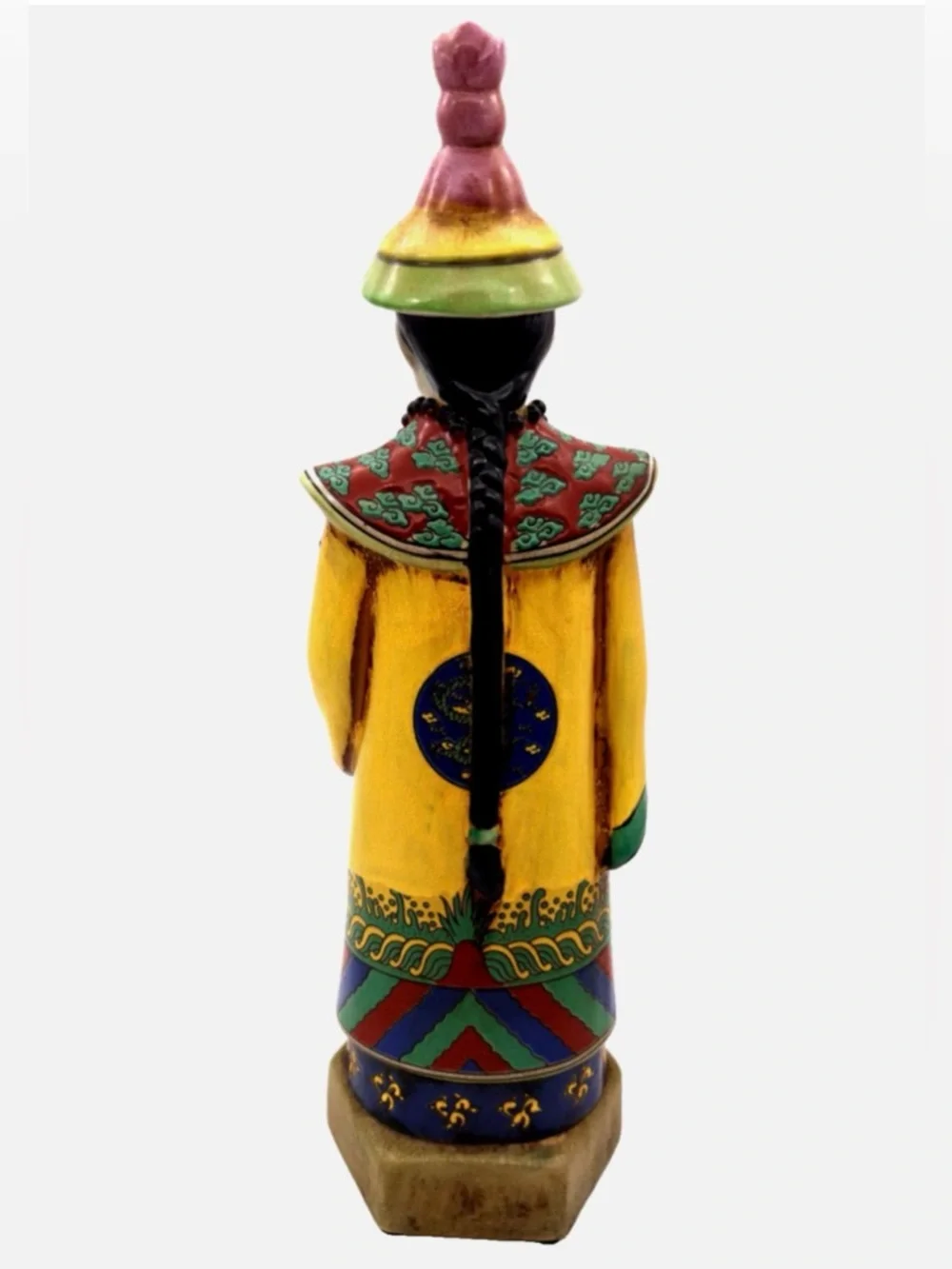 Pier 1 Imports Large Porcelein Chinese Emperor Kangxi Qing Dynasty Statue